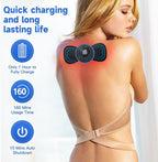 Smart Wireless Mini Massager – Instant Pain Relief Butterfly Patch | 8 Modes &amp; 19 Intensities