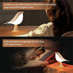 Table Bird Lamp – Touch Control LED with Aroma Diffuser & 3 Color Modes (USB Rechargeable)
