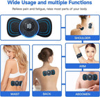 Smart Wireless Mini Massager – Instant Pain Relief Butterfly Patch | 8 Modes &amp; 19 Intensities