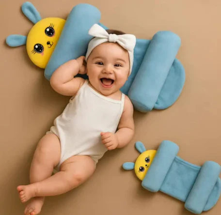 Ergonomic Baby Shaping Head Support Pillow – Newborn Flat Head Syndrome (Plagiocephaly) Prevention