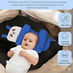 Ergonomic Baby Shaping Head Support Pillow – Newborn Flat Head Syndrome (Plagiocephaly) Prevention