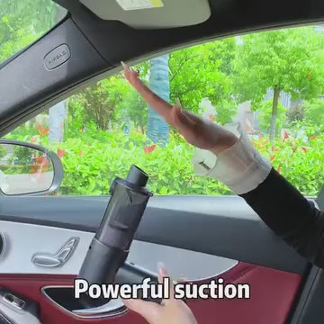 3-in-1 TurboClean™ Portable Car Vacuum & Blower — Wireless, USB Rechargeable, High Power Suction for Car & Home